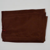 Chocolate Brown Sheer Organza Fabric - 45" x 152"