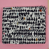 Black, Off-White + Colorful Geometric Woven Upholstery Fabric - 40" x 56"