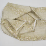 Beige + White Speckle Print Woven Upholstery Fabric - 56" x 96"