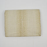 Beige + White Speckle Print Woven Upholstery Fabric - 56" x 96"