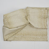 Beige + White Speckle Print Woven Upholstery Fabric - 57" x 102"