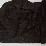 Gray, Brown + Green Marbled Batik Quilting Weight Woven Fabric - 44" x 264"