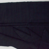 Black Textured Stripe Sueded Woven Fabric - 54" x 102"