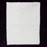 White Semi-Sheer Damask Stripe Woven Fabric - 26" x 108" - Some Stains