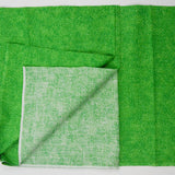 Green + White Tiny Leaf Print Quilting Weight Woven Fabric - 13" x 118"