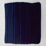 Navy Blue Velvet Textured Stripe Fabric - 62" x 86"