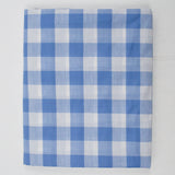 Blue + White Gingham Lightweight Loose Woven Fabric - 44" x 102"