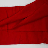 Red Wooly Twill Woven Fabric - 60" x 96"