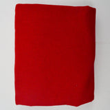 Red Wooly Twill Woven Fabric - 60" x 96"