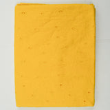 Yellow Floral Eyelet Embroidered Fabric - 48" x 76"