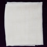 White Sheer Stripe Crinkle Texture Woven Fabric - 21" x 112"