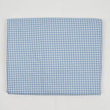 Blue + White Gingham Print Quilting Weight Woven Fabric - 44" x 100"