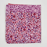 Pink, Red + Purple Floral Print Crepe Woven Fabric - 64" x 72"