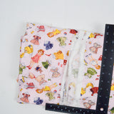 Light Pink Paper Doll Print Quilting Weight Woven Fabric - 44" x 148"