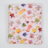 Light Pink Paper Doll Print Quilting Weight Woven Fabric - 44" x 148"