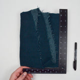 Dark Green Thick Loose Woven Fabric - 42" x 56"