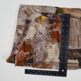 Museum + Mansion Collage Print Flowy Woven Fabric - 60" x 72"