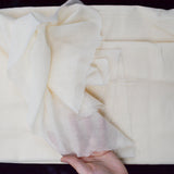 Off-White Sheer Gauzy Woven Fabric - 100" x 120"