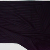 Black Textured Stripe Pleated Stretch Knit Fabric - 55" x 112"