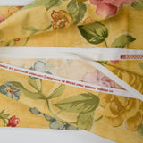 Yellow, Green + Red Floral Print Canvas Woven Fabric - 54" x 160"