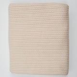 Off-White Cable Knit Sweater Fabric - 58" x 66"