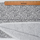 Gray + White Polka Dot Print Quilting Weight Woven Fabric - 42" x 86"