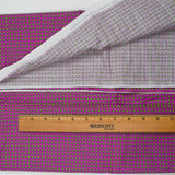 Purple + Green Polka Dot Print Quilting Weight Woven Fabric - 44" x 72"