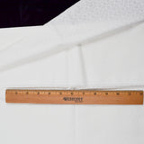 White on White Print Quilting Weight Woven Fabric - 44" x 72"