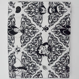 Black + White Disney Villain Print Quilting Weight Woven Fabric - 44" x 86"