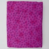 Pink, Purple + Blue Swirl and Dot Print Quilting Weight Woven Fabric - 42" x 200"