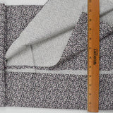 Black, White + Gray Speckle Print Crisp Shirt Weight Woven Fabric - 58" x 102"
