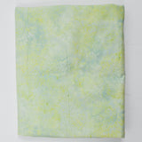 Pastel Green + Yellow Batik Quilting Weight Woven Fabric - 44" x 132"