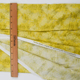 Yellow, Green + Gold Detail Geometric Print Quilting Weight Woven Fabric - 44" x 78"