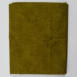Olive Green Leaf Print Quilting Weight Woven Fabric - 42" x 72"