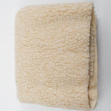 Beige Faux Shearling Fabric - 20" x 56"