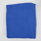 Blue Textured Stripe Woven Fabric - 72" x 84" + Extra, Rounded Edge