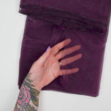 Plum Purple Sheer Organza Woven Fabric - 56" x 96"