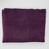 Plum Purple Sheer Organza Woven Fabric - 56" x 96"