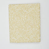 Off-White + Gold Swirl Print Quilting Weight Woven Fabric - 44" x 74"