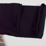 Black Polyester Slub Woven Fabric - 60" x 62"
