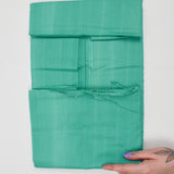 Bright Teal Faded Stripes Quilting Weight Woven Fabric - 42" x 84" + Extra