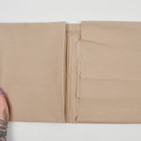 Beige Polyester Blend Woven Fabric - 64" x 82"
