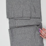 Gray Heather Boiled Wool Woven Fabric - 60" x 76"