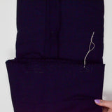 Navy Blue-Black Thick Boiled Wool Woven Fabric - 54" x 61"
