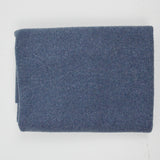Blue Heather Faux Shearling Knit-Backed Fabric - 37" x 60"