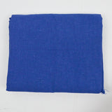 Royal Blue Slub Textured Woven Fabric - 42" x 96"