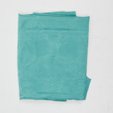 Teal Silky Floral Jacquard Woven Fabric - 44" x 72"