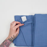 Blue Cotton/Poly Woven Tablecloth - 58" x 100"