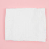 White Embroidered Eyelet Woven Fabric - 15" x 88"