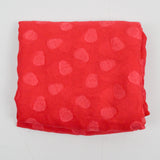 Hot Pink Skull Embroidered Applique Sheer Chiffon Fabric - 60" x 164"